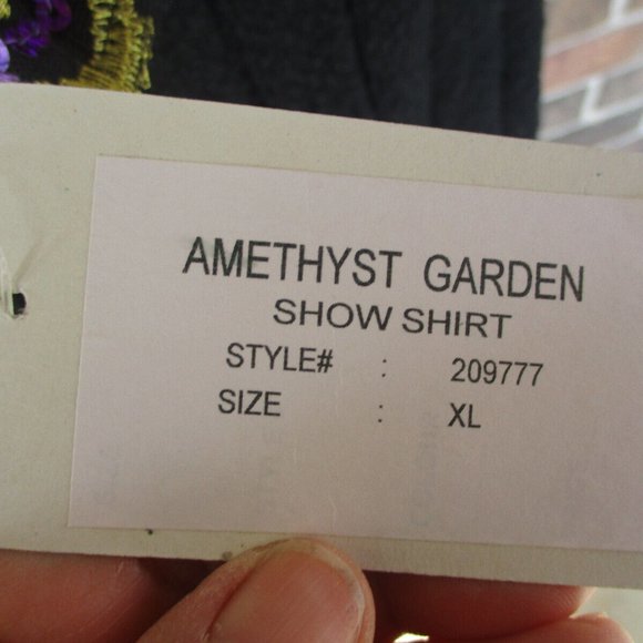 NWT Royal Highness Collection XL Western Show Amethyst Sequin Show Shirt - Picture 3 of 5